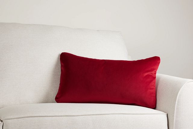 Reign Red Lumbar Accent Pillow