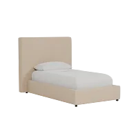 Grayton Elite Taupe 54" Upholstered Platform Bed