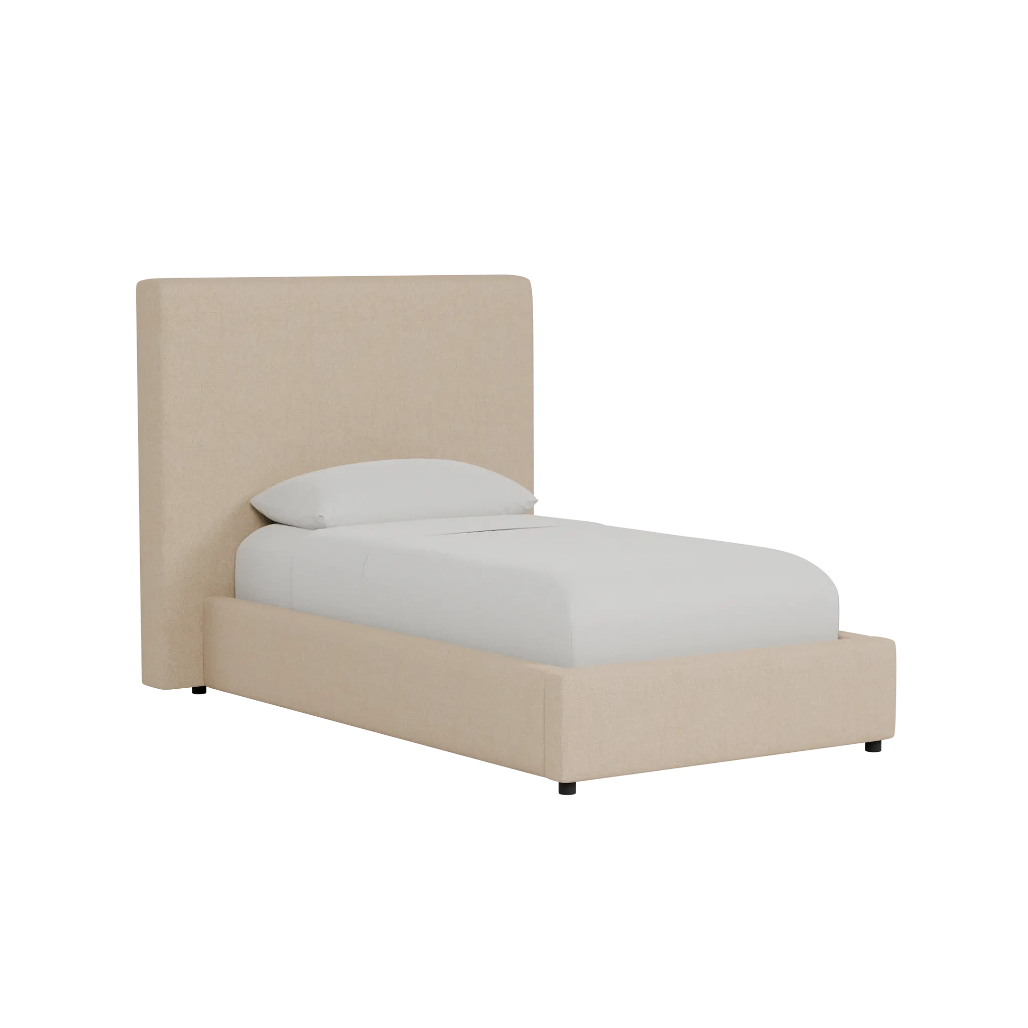 Grayton Elite Taupe 54" Upholstered Platform Bed Grayton Elite Taupe 54" Upholstered Platform Bed