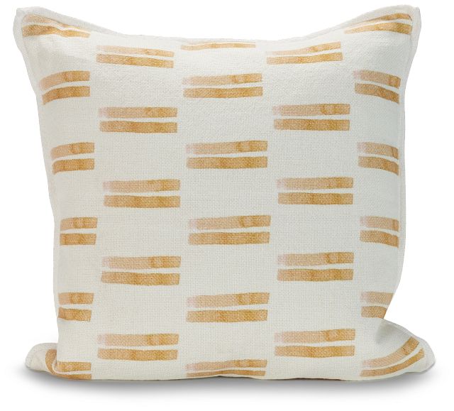Gabriel Orange 22" Square Accent Pillow