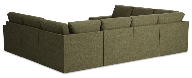 Citymod Green Fabric 8-piece Modular Sectional