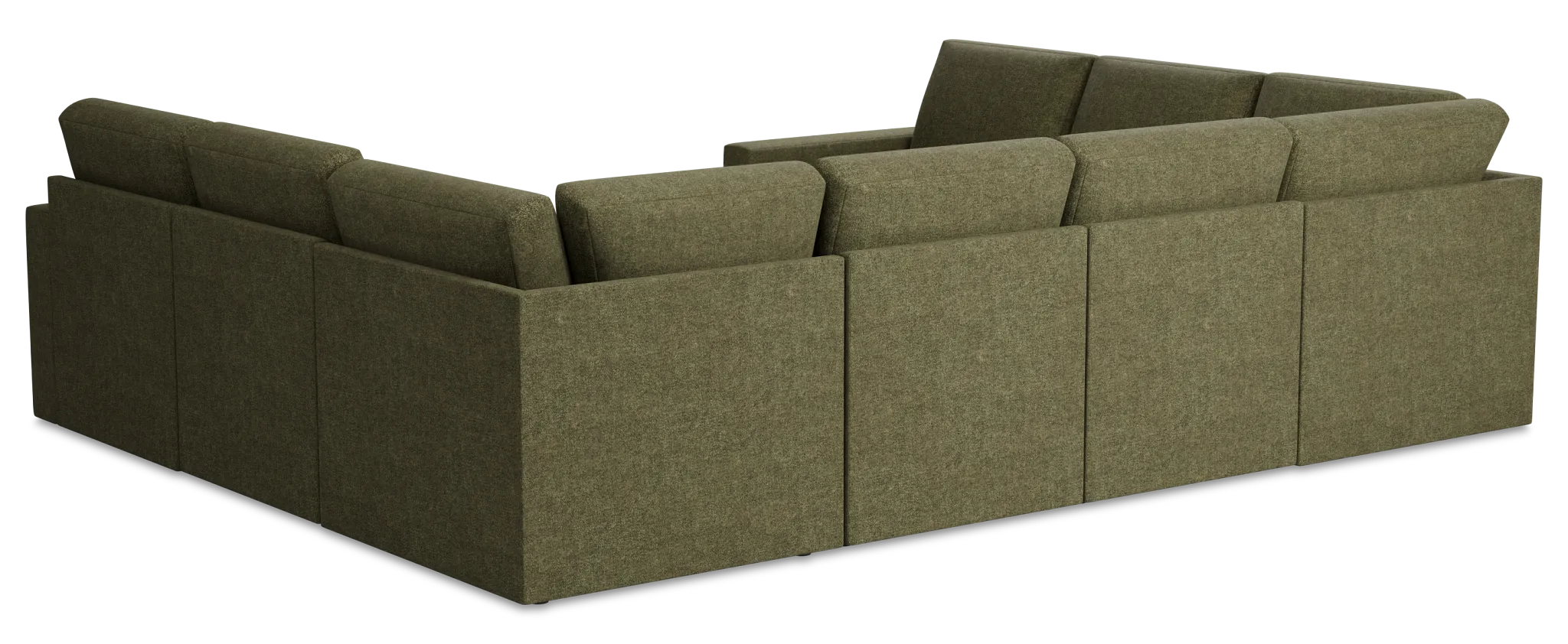 Citymod Green Fabric 8-piece Modular Sectional