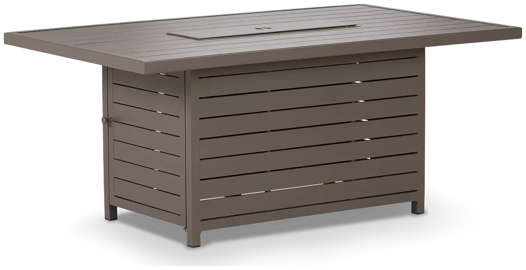 Raleigh Taupe Rect Fire Pit