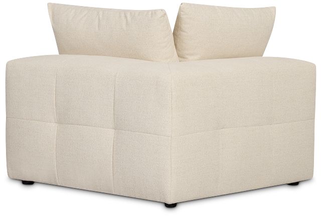 Remi Light Beige Fabric Corner Chair
