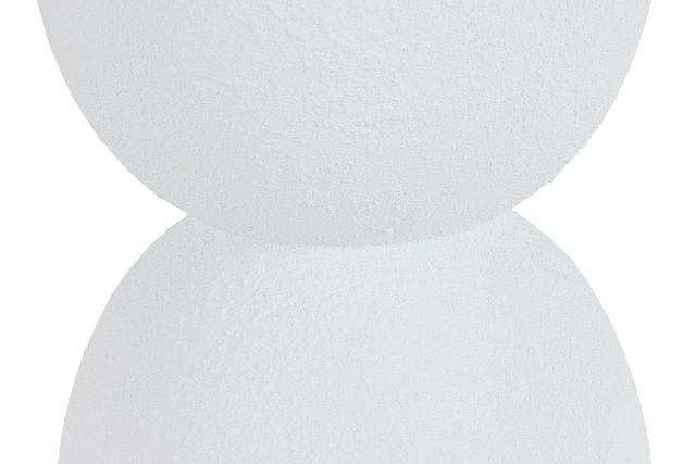 Jacy White 18" Accent Table