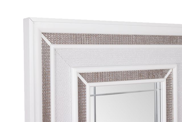 Milan White Panel Bed