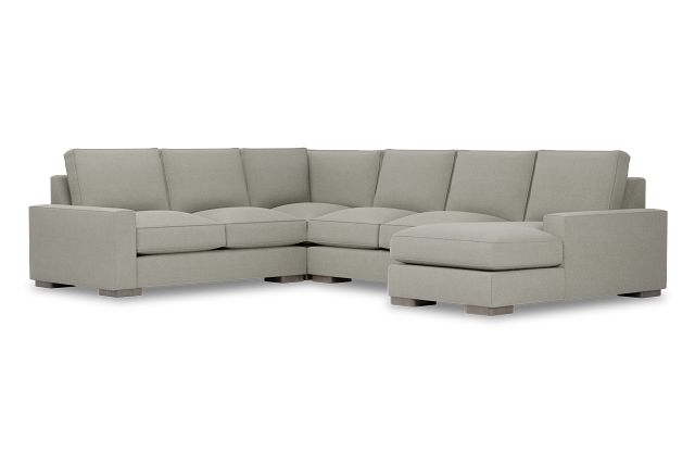 Edgewater Elite Gray Medium Right Chaise Sectional