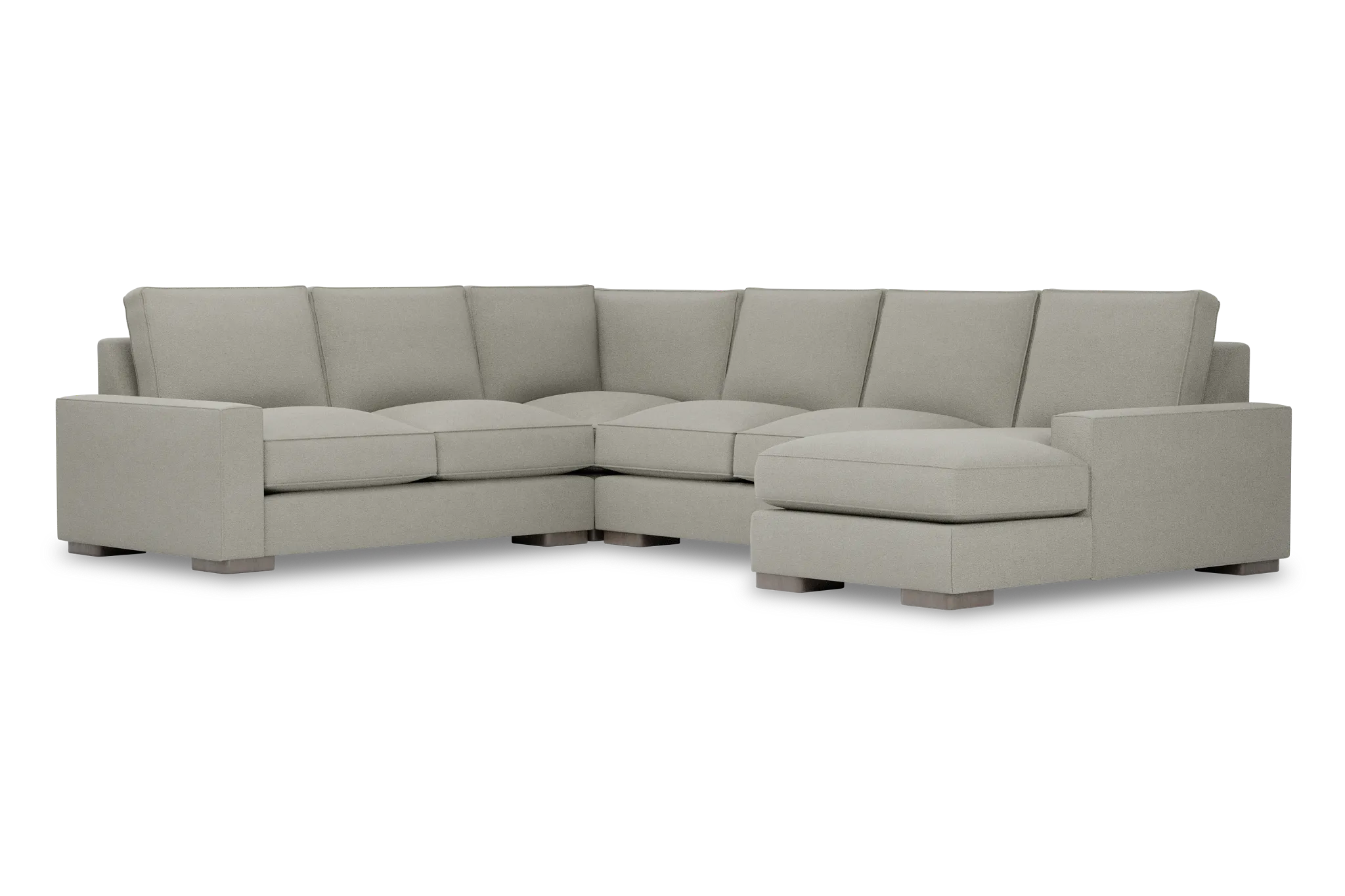 Edgewater Elite Gray Medium Right Chaise Sectional
