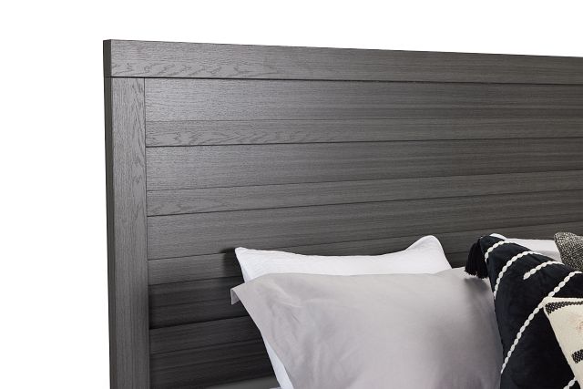 Everett Gray Panel Bed