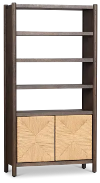 Santorini Dark Tone Bookcase