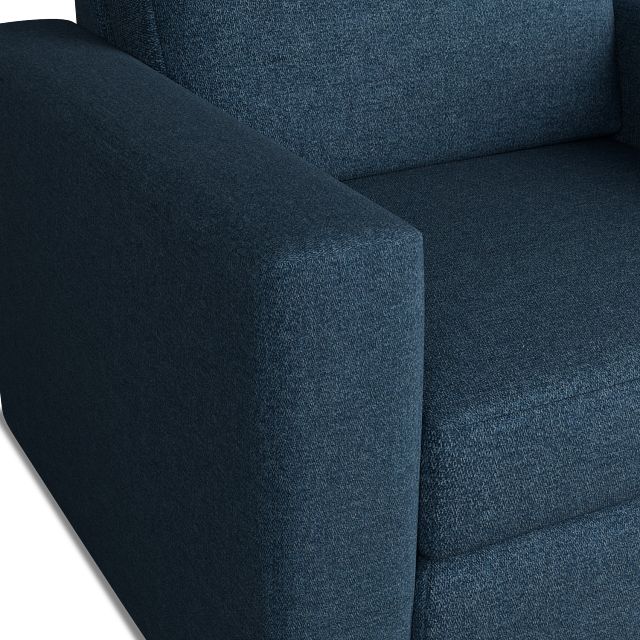 Citymod Blue Fabric Swivel Chair