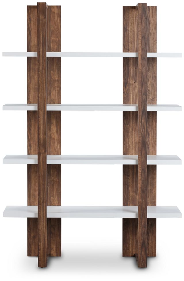 Kim Dark Tone Open Bookcase