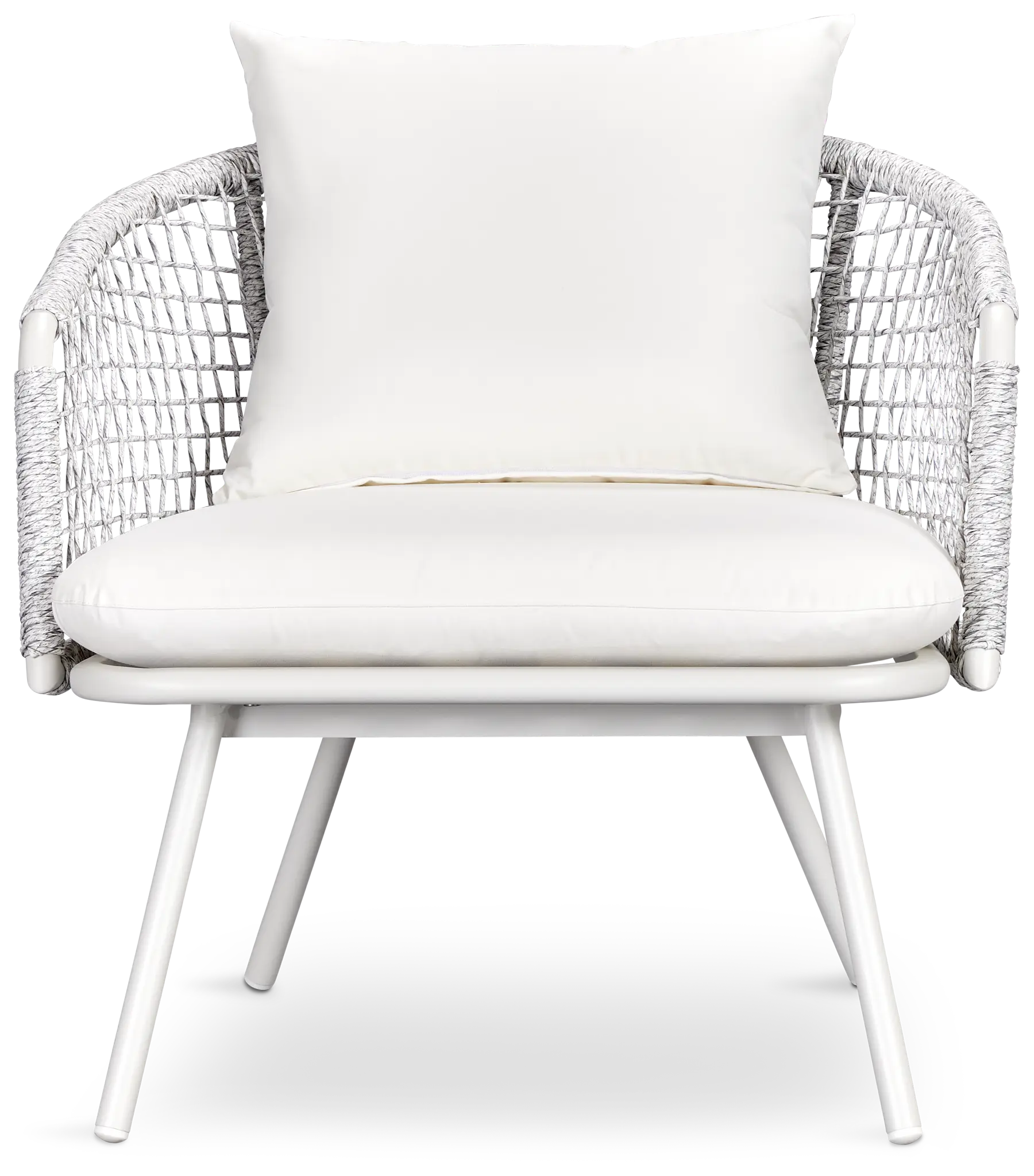 Malaga White Woven Arm Chair Malaga White Woven Arm Chair