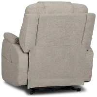 Zecliner Petite Light Gray Fabric Power Lift Recliner