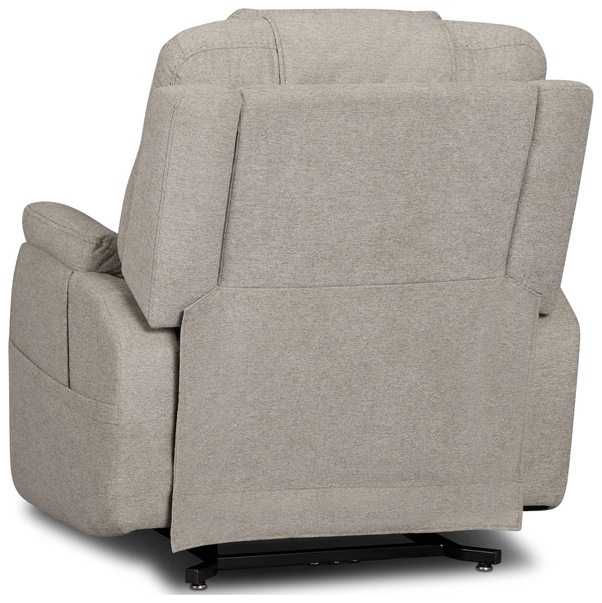 Zecliner Petite Light Gray Fabric Power Lift Recliner Zecliner Petite Light Gray Fabric Power Lift Recliner