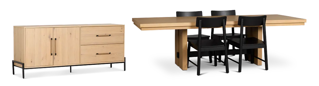 Highland Light Tone Rect Dining Room