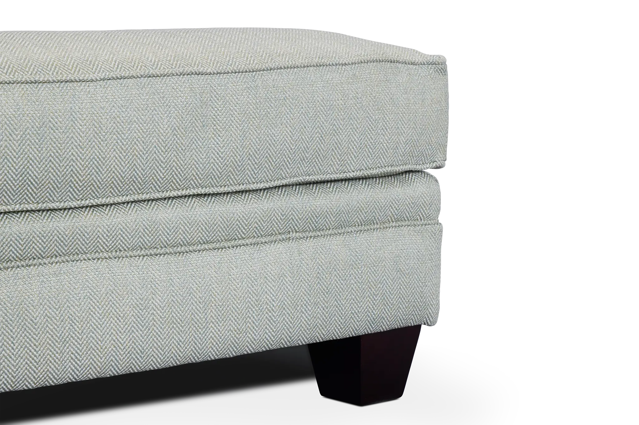 Avery Light Green Fabric Ottoman Avery Light Green Fabric Ottoman