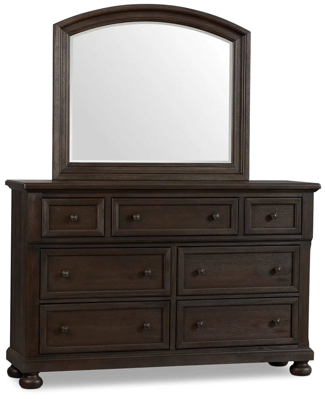 Galveston Dark Tone Dresser & Mirror