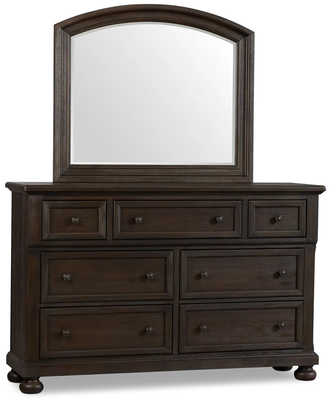 Galveston Dark Tone Dresser & Mirror Galveston Dark Tone Dresser & Mirror