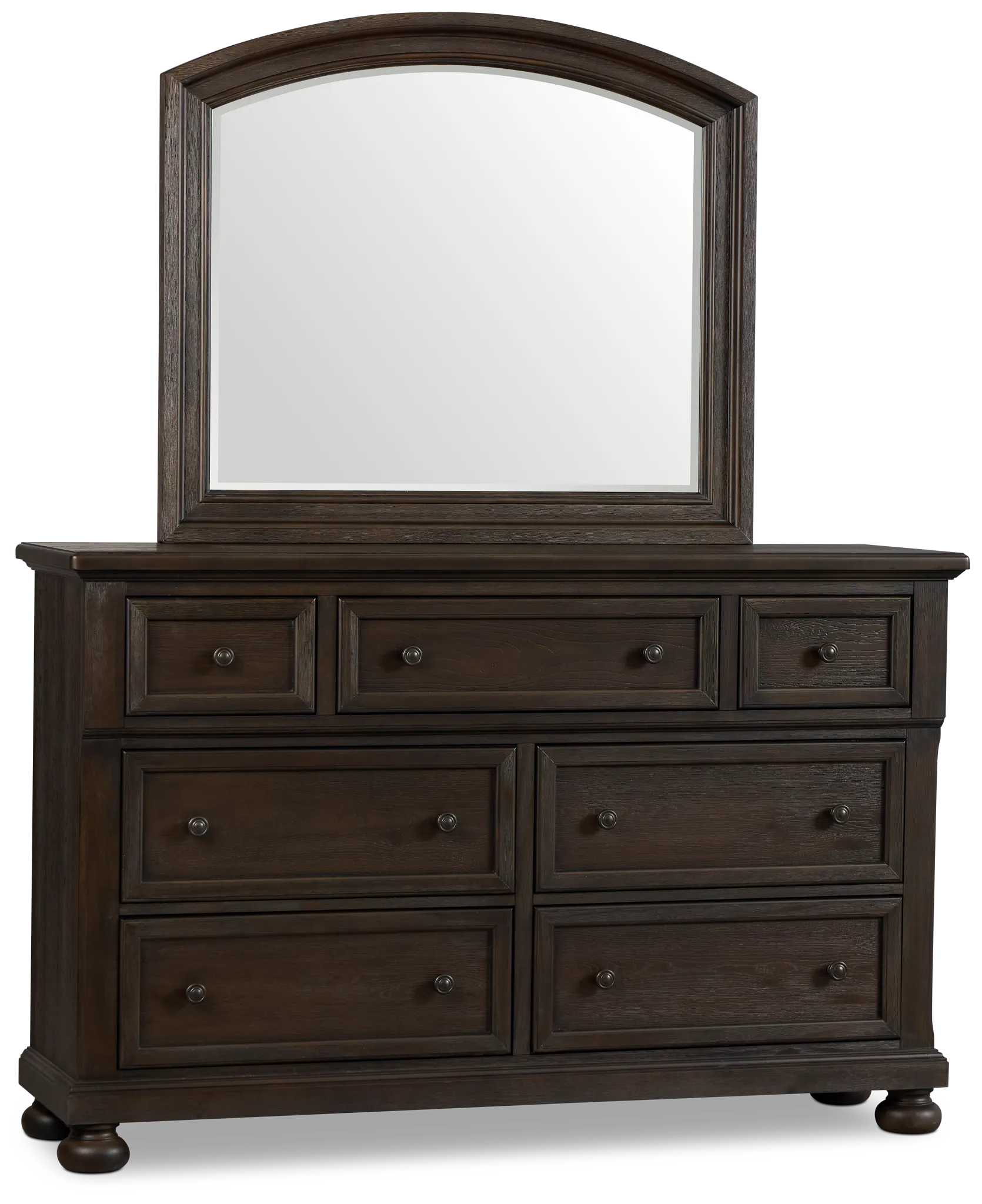 Galveston Dark Tone Dresser & Mirror