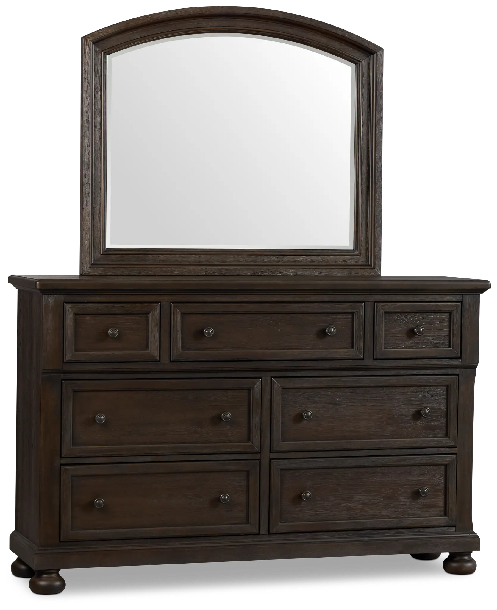 Galveston Dark Tone Dresser & Mirror Galveston Dark Tone Dresser & Mirror