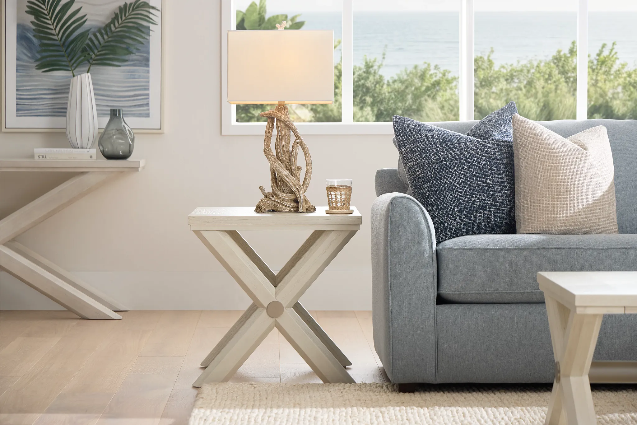 Brookside White End Table