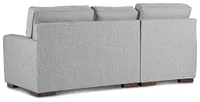 Austin Gray Fabric Left Chaise Sectional
