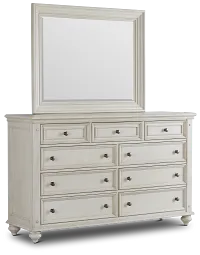 Savannah Ivory Dresser & Mirror