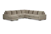Edgewater Joya Beige Large Left Chaise Sectional