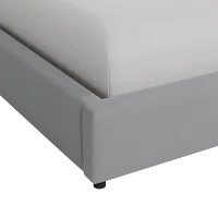 Grayton Delray Light Gray 44" Upholstered Platform Bed