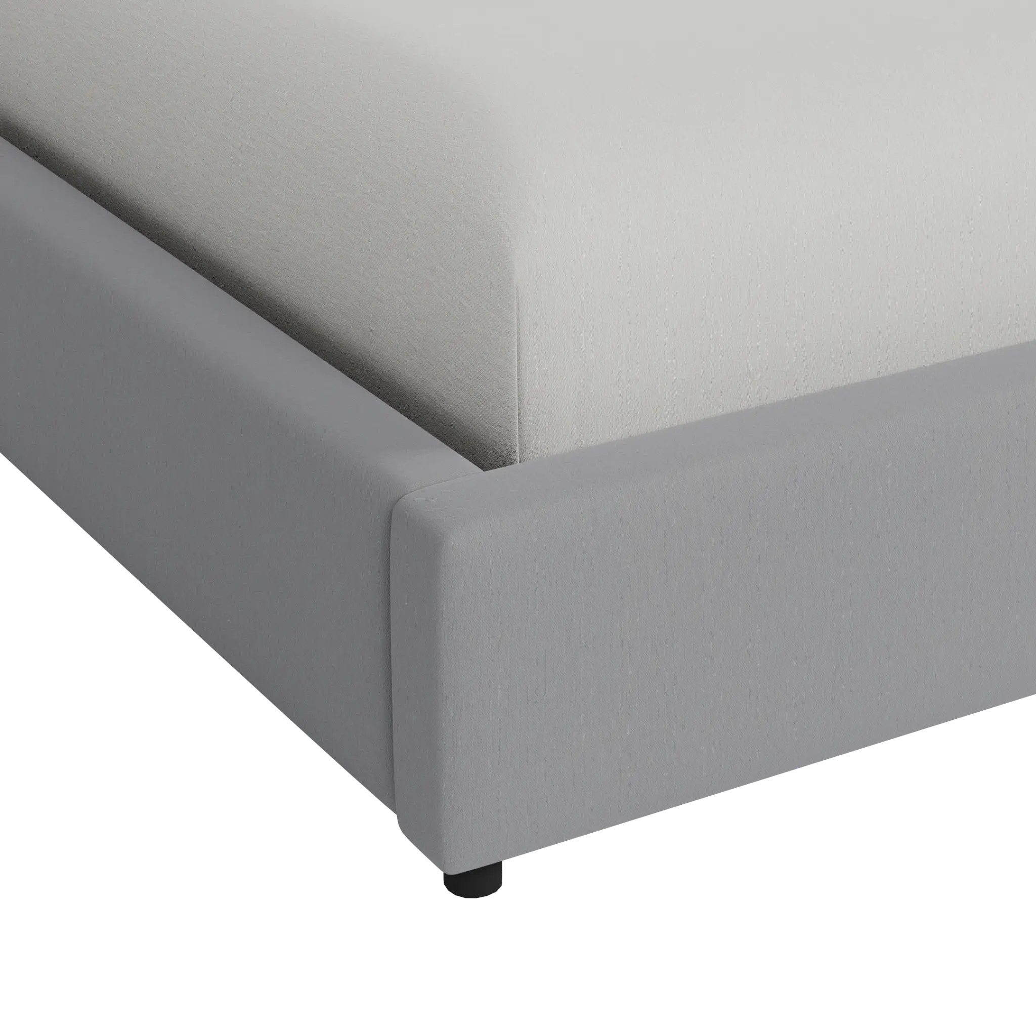 Grayton Delray Light Gray 44" Upholstered Platform Bed Grayton Delray Light Gray 44" Upholstered Platform Bed