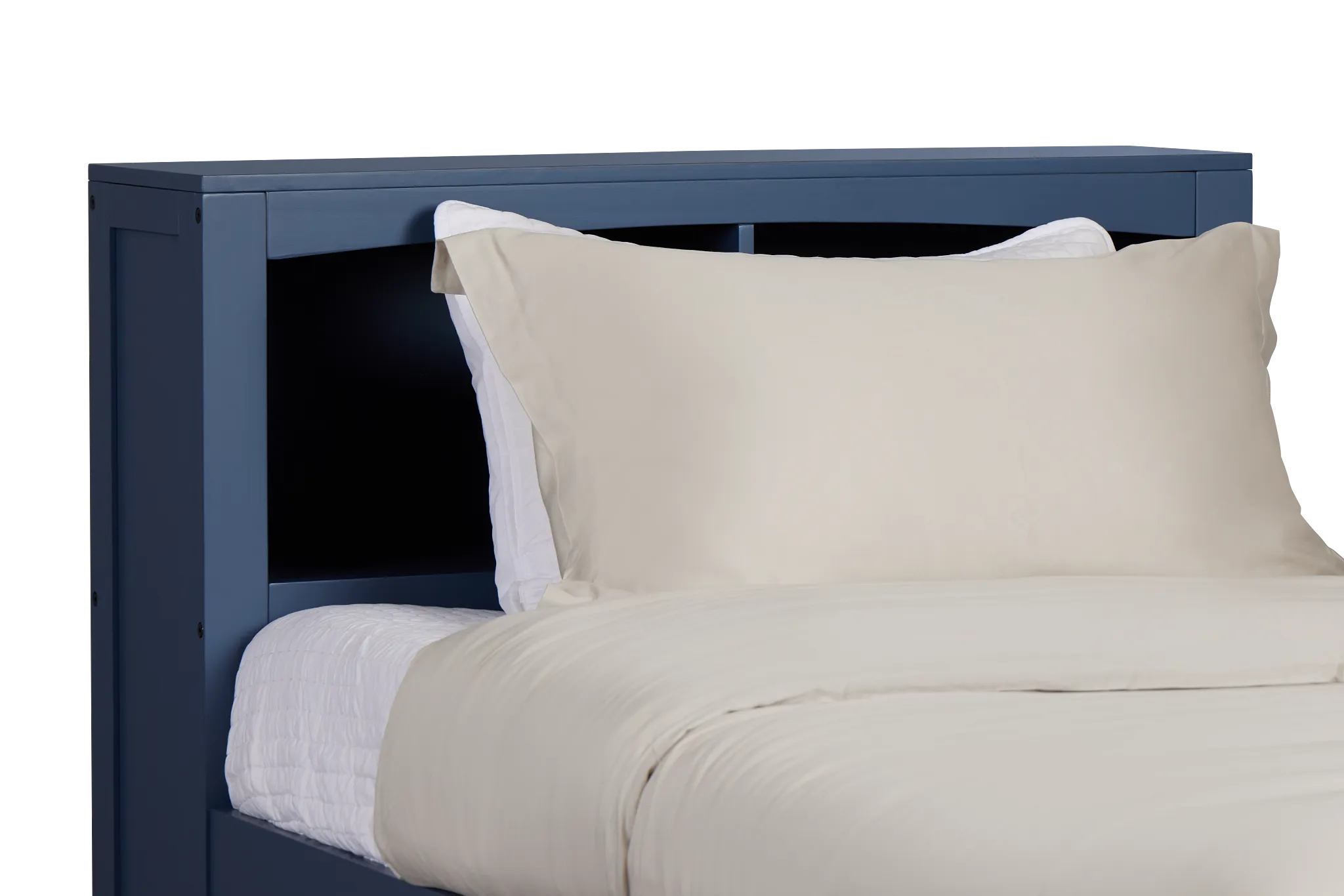 Charleston Dark Blue Bookcase Trundle Bed