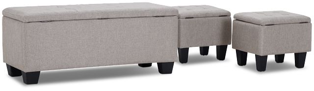 Ethan Gray Set Of 3 Bench
