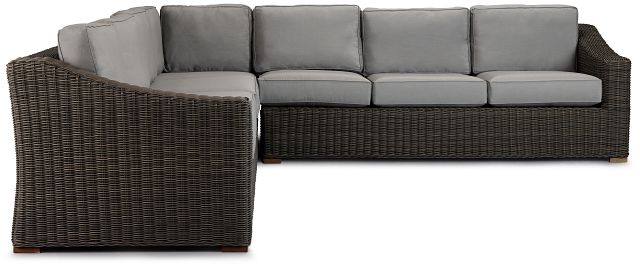 Canyon Gray Large Two-arm Sectional (2)