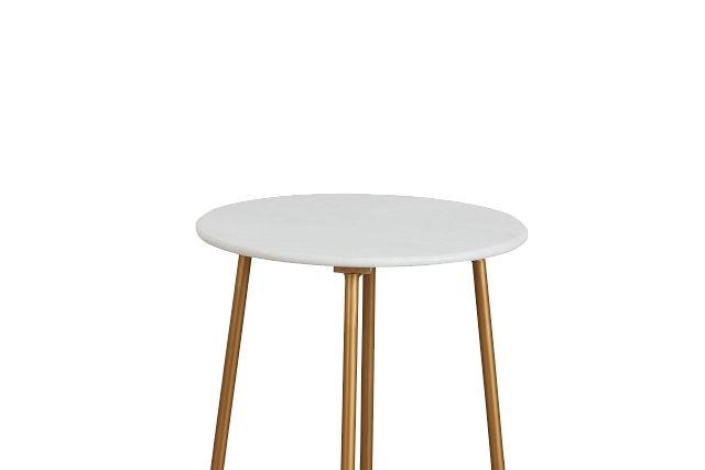 Ava Marble Gold Accent Table (2)