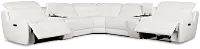 Jett White Micro Large Dual Power Reclining Two-arm Sectional