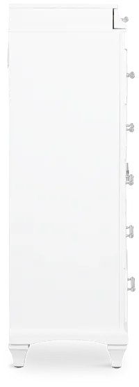 Milan White Door Chest