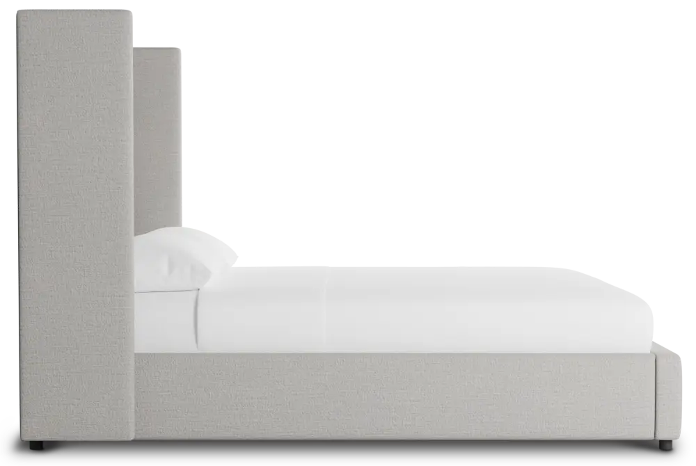 Captiva Maguire Gray 60" Upholstered Shelter Bed Captiva Maguire Gray 60" Upholstered Shelter Bed