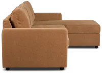 Addie Brown Fabric Right Chaise Storage Sectional