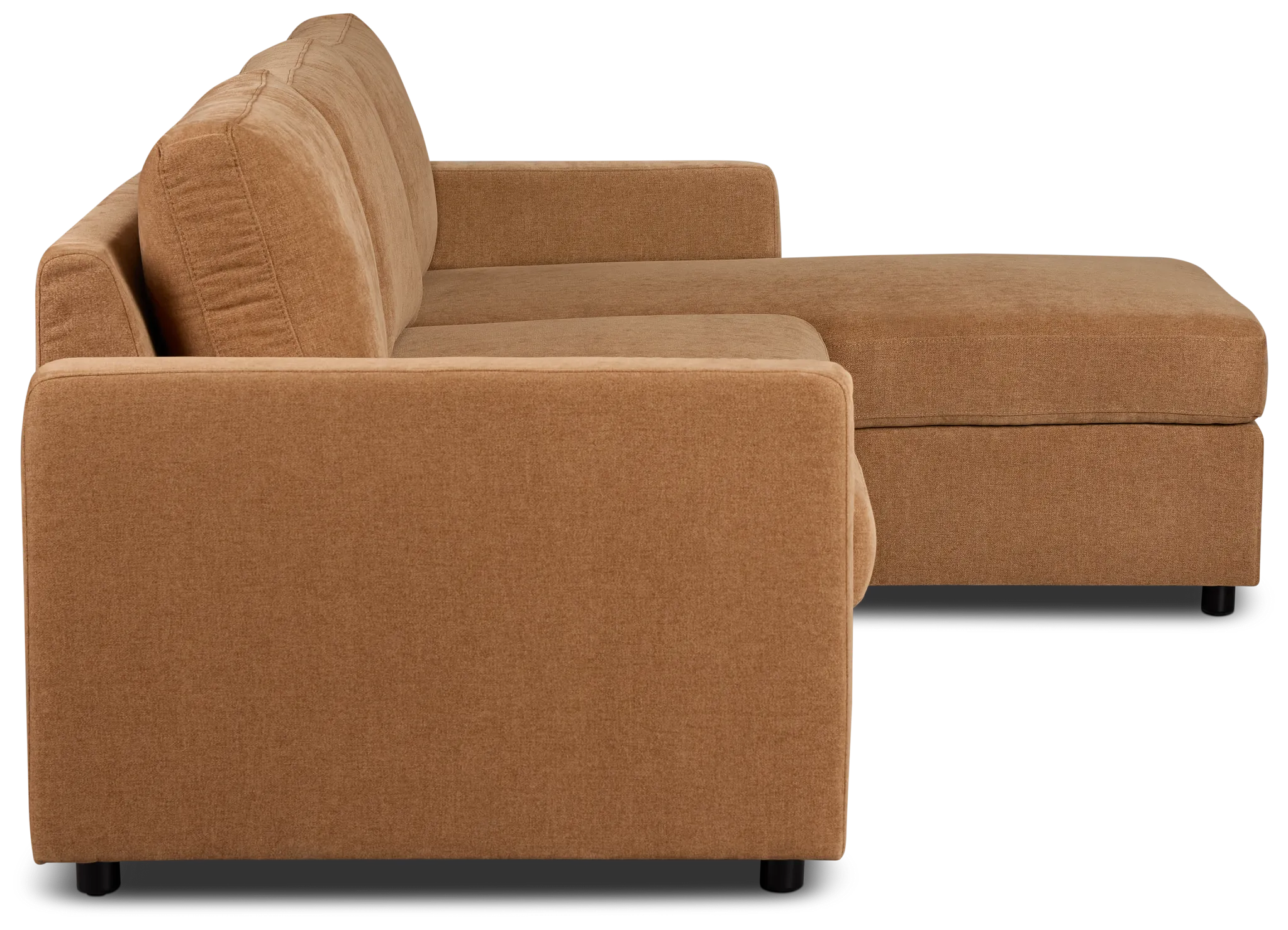 Addie Brown Fabric Right Chaise Storage Sectional
