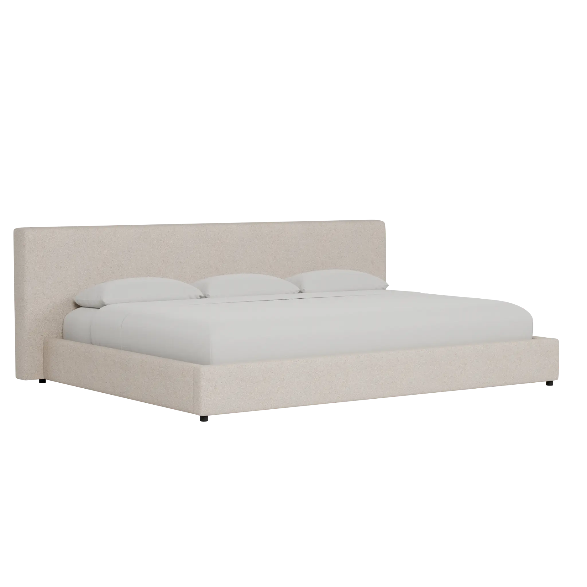 Grayton Sutton Beige 44" Upholstered Platform Bed Grayton Sutton Beige 44" Upholstered Platform Bed