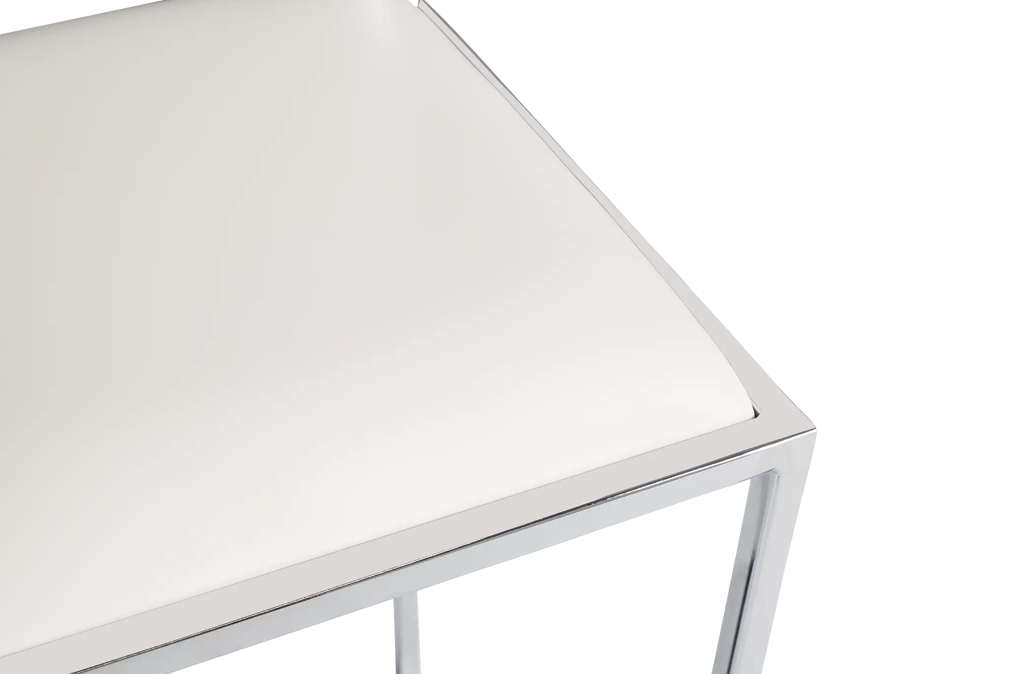 Amalfi Whitestnl Steel 24" Upholstered Barstool Amalfi Whitestnl Steel 24" Upholstered Barstool