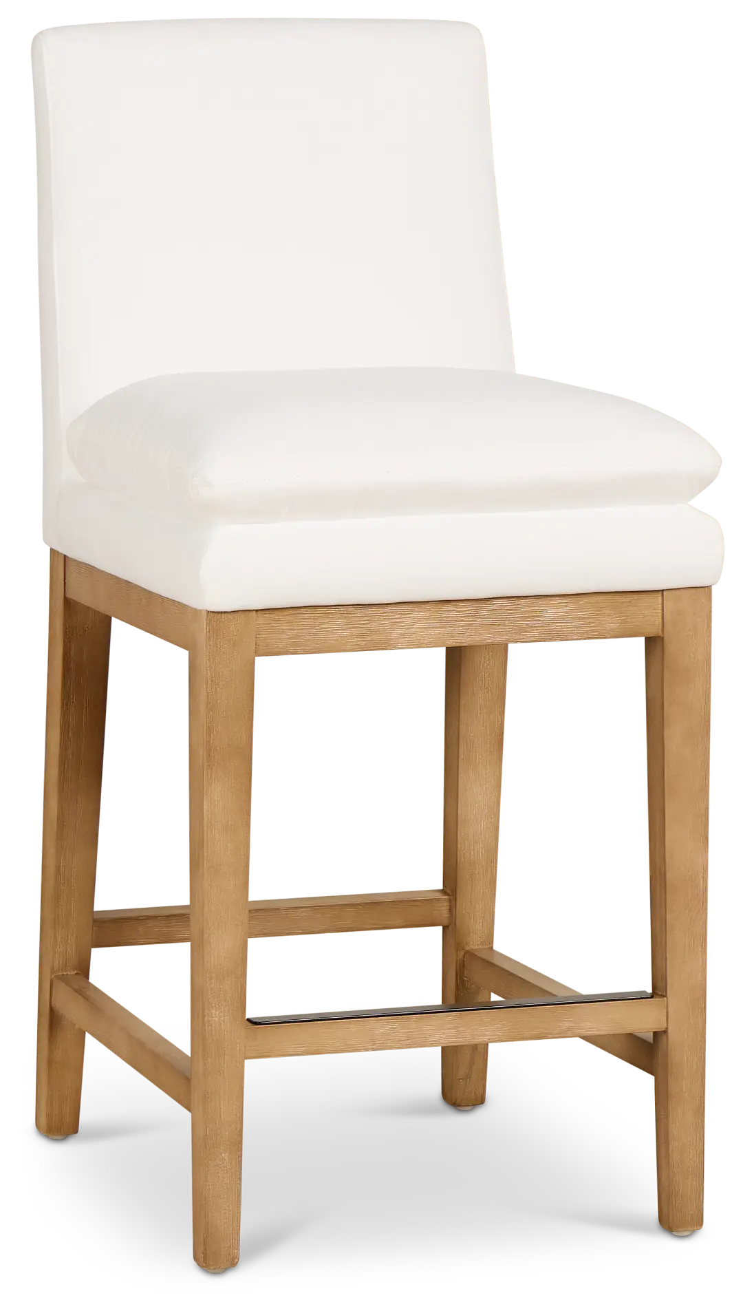 Nixon White 24" Upholstered Barstool Nixon White 24" Upholstered Barstool