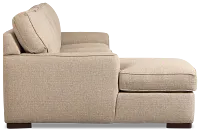 Sinclair Brown Fabric Medium Left Chaise Sectional