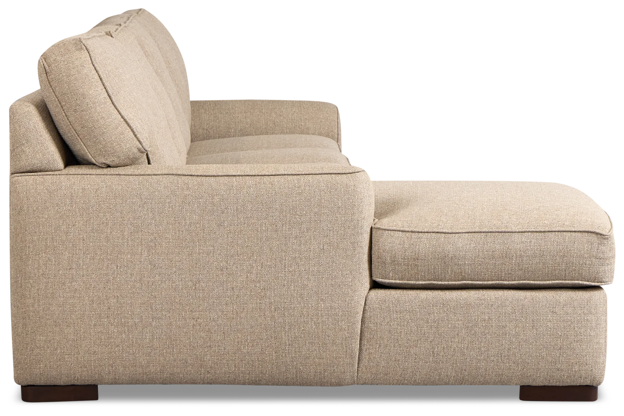Sinclair Brown Fabric Medium Left Chaise Sectional