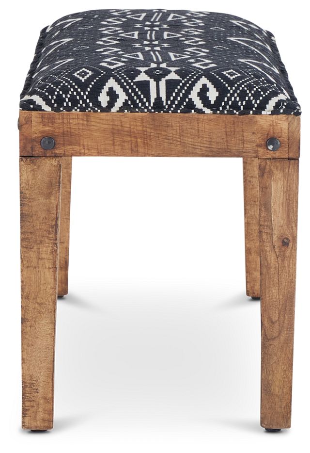 Serene Dark Blue Uph Bench
