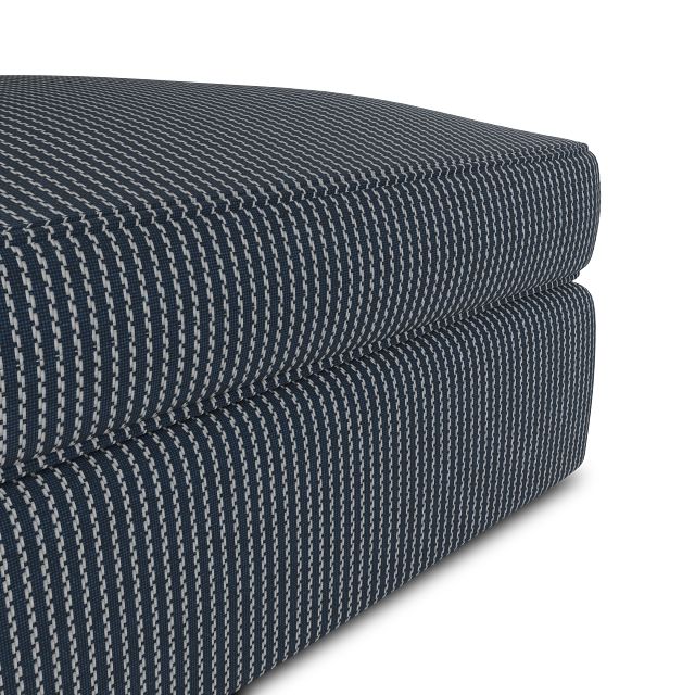 Siesta Lucy Navy Fabric Ottoman