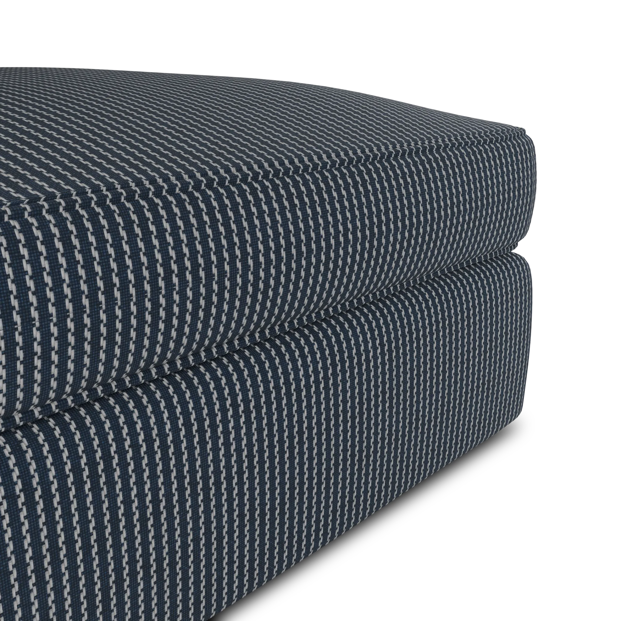 Siesta Lucy Navy Fabric Ottoman