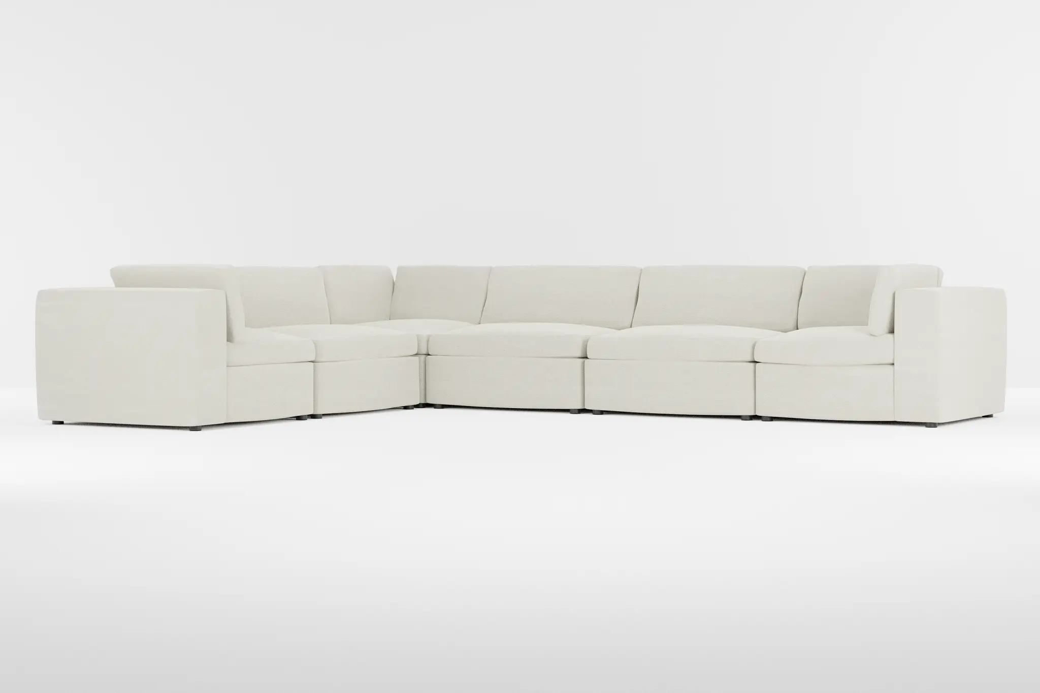 Destin Elite Ivory Fabric 6-piece Modular Sectional Destin Elite Ivory Fabric 6-piece Modular Sectional