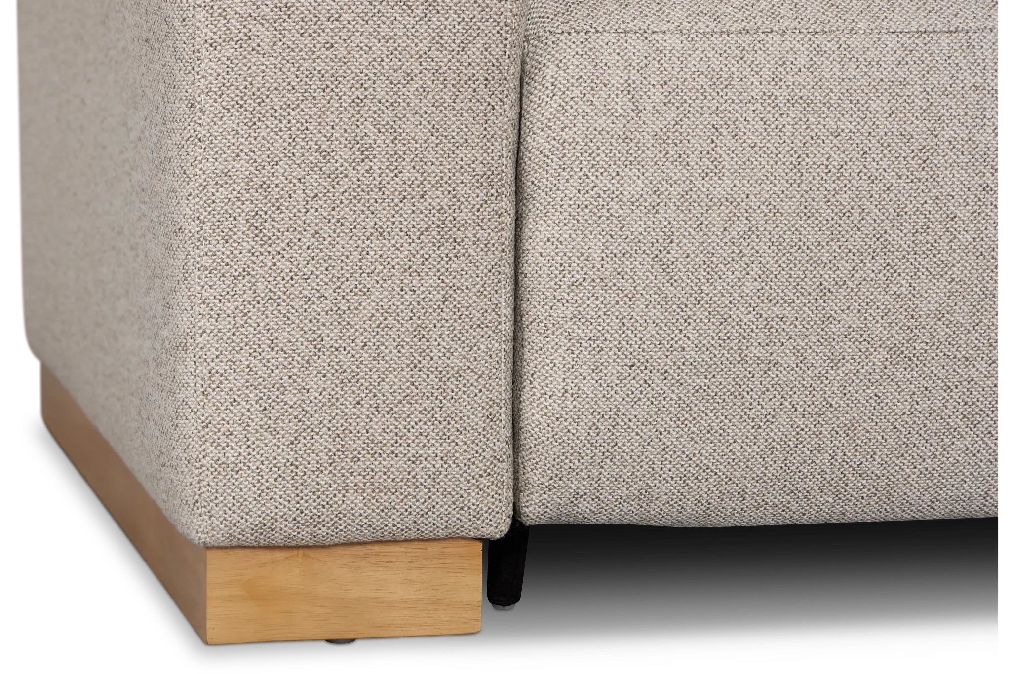 Leona Light Gray Fabric 3-piece Modular Power Sofa Leona Light Gray Fabric 3-piece Modular Power Sofa